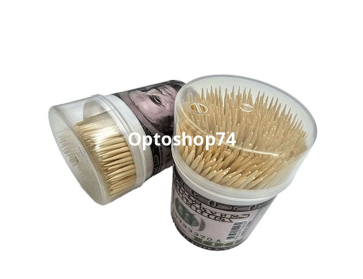 Зубочистки Доллар 300 штук в банке