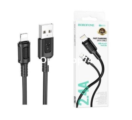 Купить Кабель BOROFONE BX111 iPhone 1 м. чёрный по цене 80,60 руб.