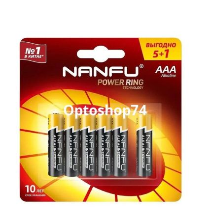 Купить Эл-т пит LR03 NANFU BL5+1 по цене 53,90 руб.