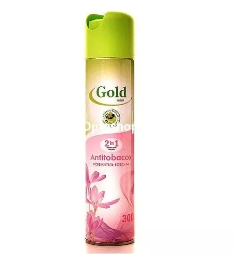 Освежитель возд. Gold mint Антитабак 300 мл	