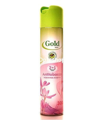 Освежитель возд. Gold mint Антитабак 300 мл	