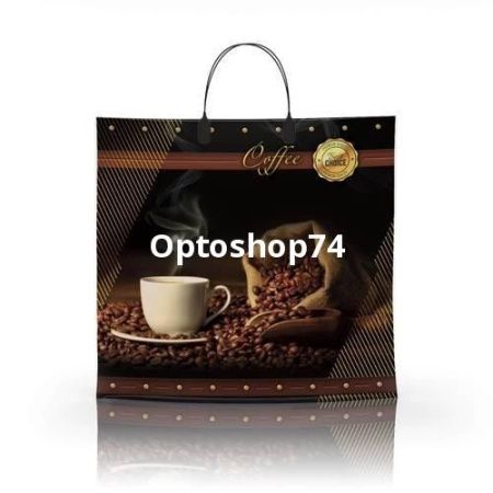 Купить Пакет с пластиковой ручкой 36*34 "Кофе"  по цене 21,90 руб.