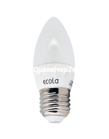 Купить Светодиодная лампа  свеча Ecola E27 5W 4000K по цене 46,90 руб.