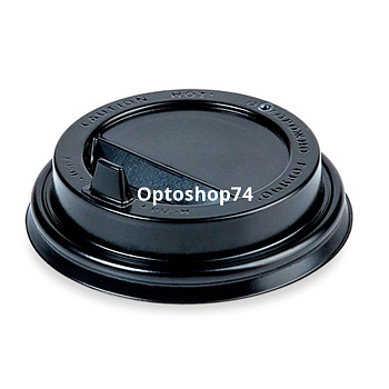 крышка черная для стакана бумажного диаметр 80 мм