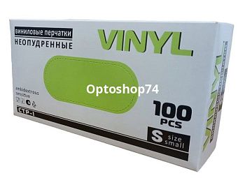 Перчатки виниловые неопудренные S 